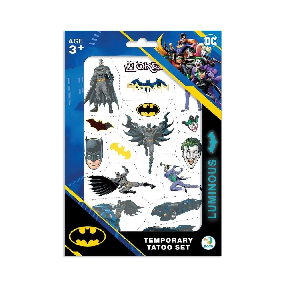 Zestaw tatuaży Batman. Bohaterowie Gotham City - Papiernicze i szkolne