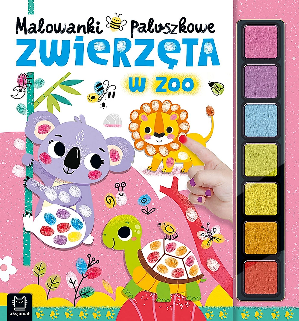 Zwierzęta w zoo. Malowanki paluszkowe - Książki