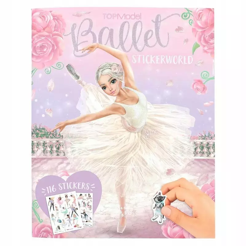 Zestaw z naklejkami Balet Top Model 13049A - Papiernicze i szkolne