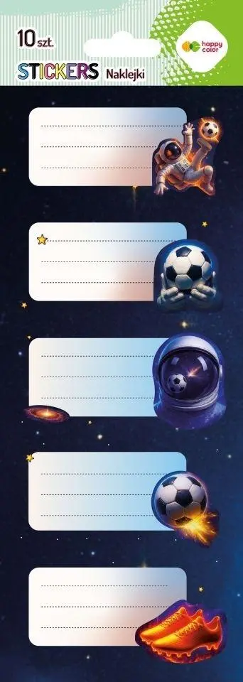 Naklejki na zeszyty Cosmo Ball 86x255 HAPPY COLOR - Papiernicze i szkolne