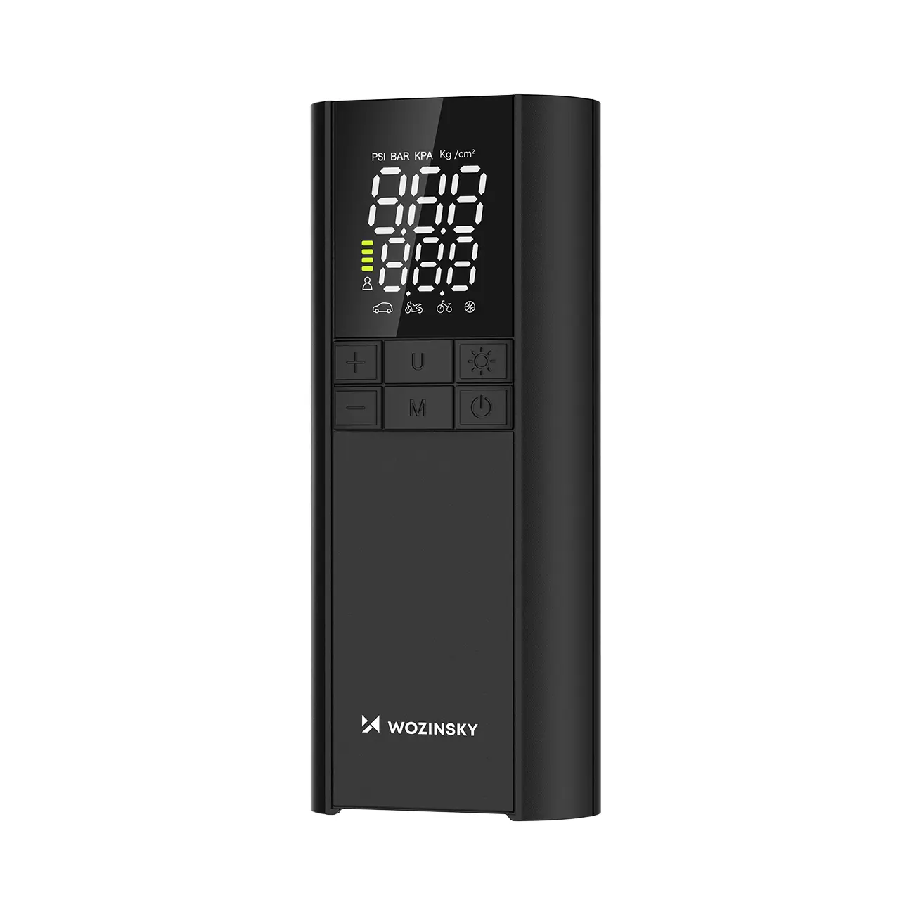 Kompresor Wozinsky WPEP-8000 pompka elektryczna powerbank 8000mAh latarka - czarny - Elektronika i akcesoria