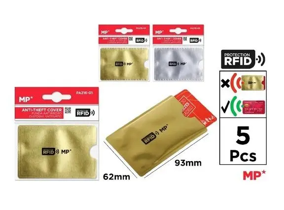 Etui do kart RFID 5 szt - Papiernicze i szkolne