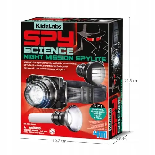 STEM Kit - Spy Flashlight 6 in 1 - KidzLabs - Zabawki