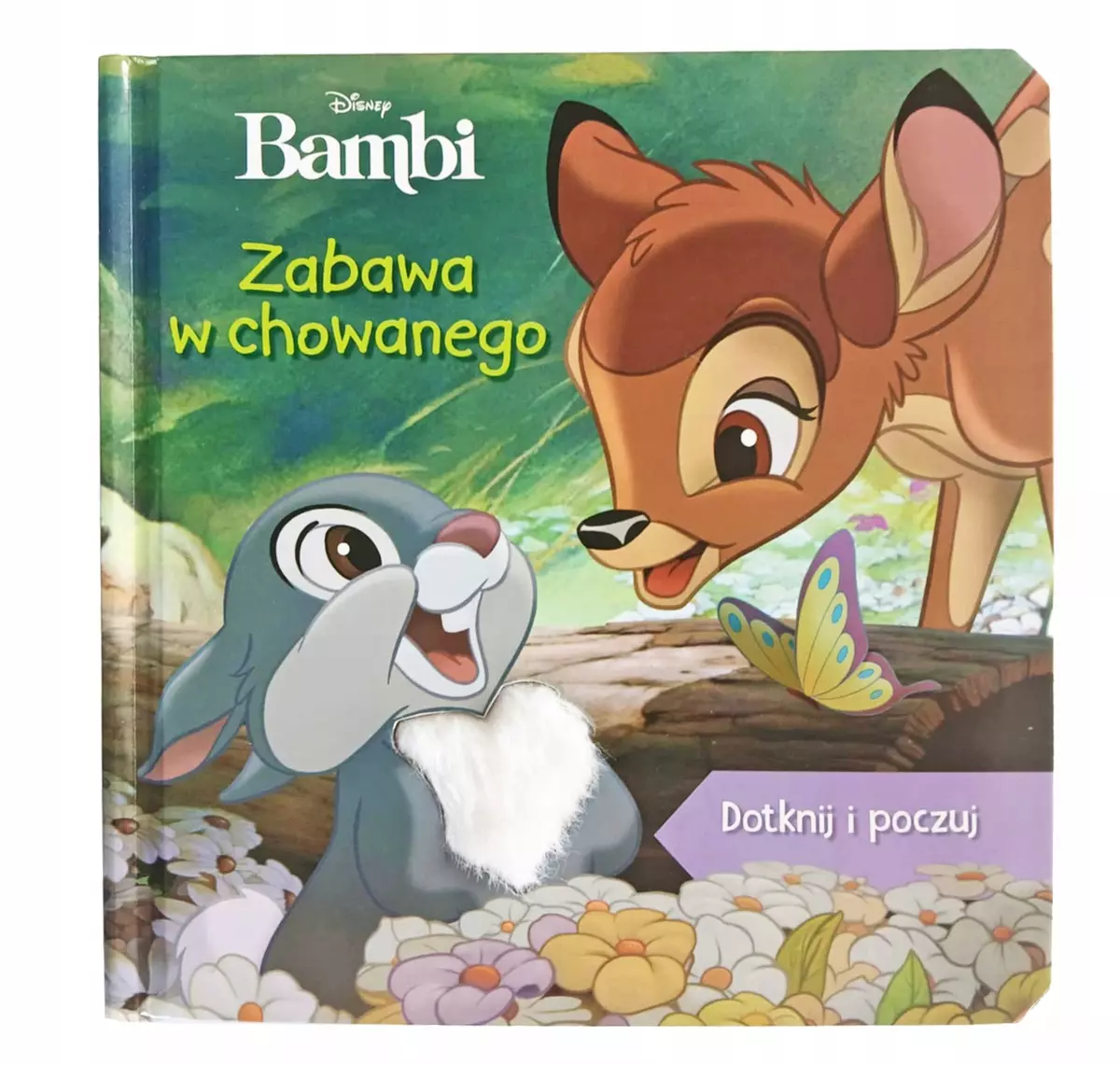 Zabawa w chowanego. Książeczka sensoryczna. Disney Bambi - Książki