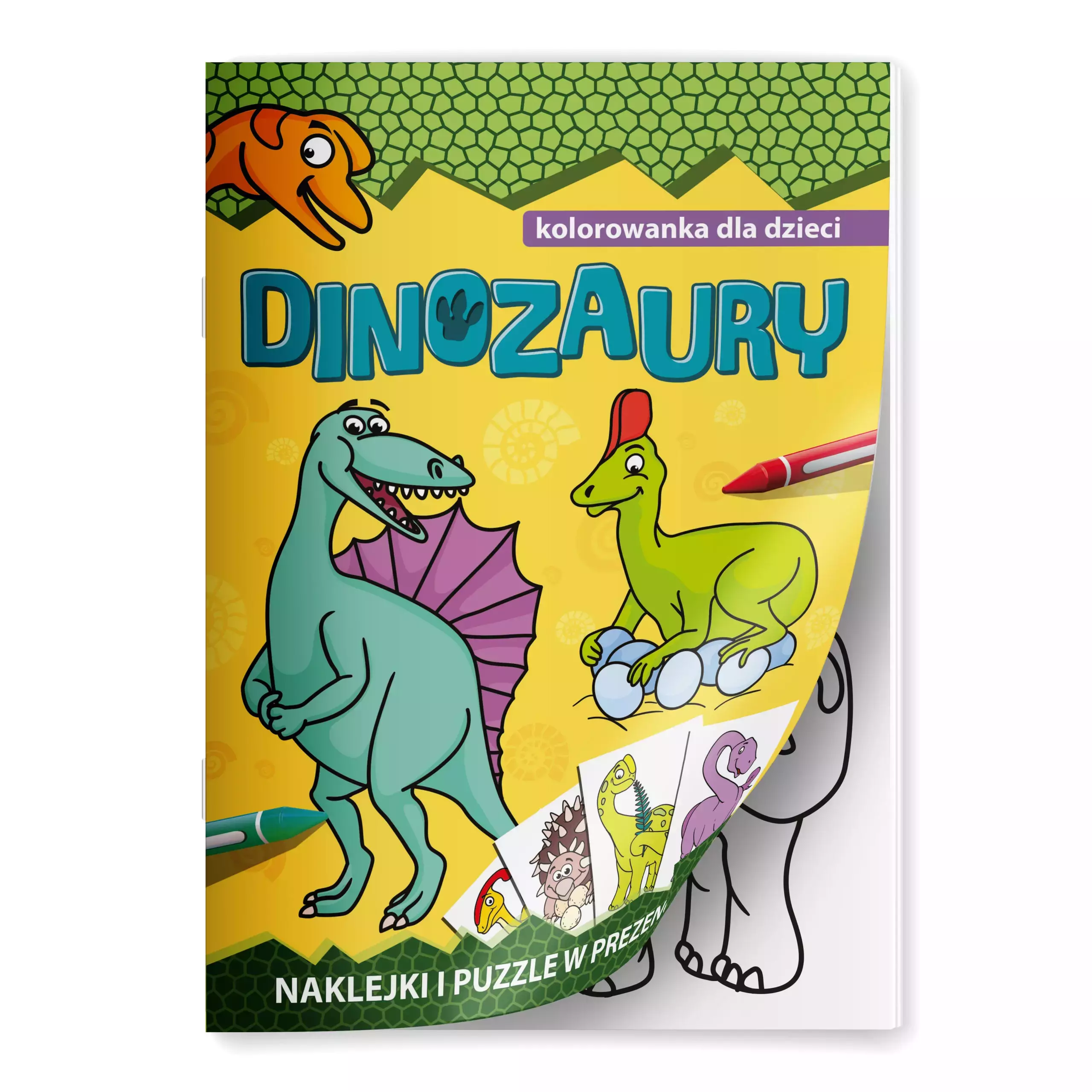 Dinozaury. Kolorowanka dla dzieci - Książki
