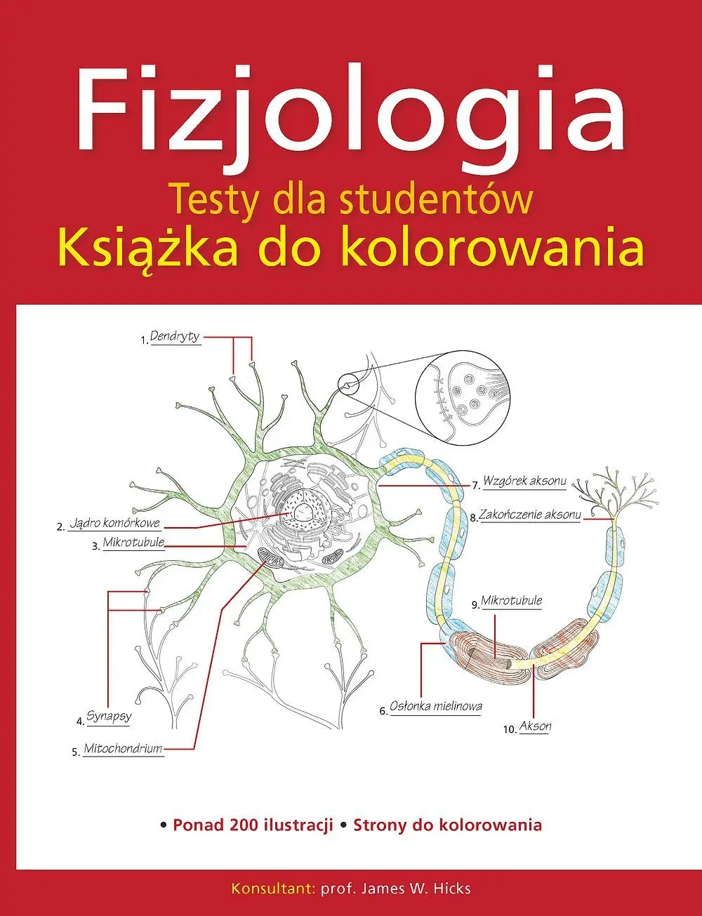Fizjologia. Testy dla studentów. Książka do kolorowania - Książki
