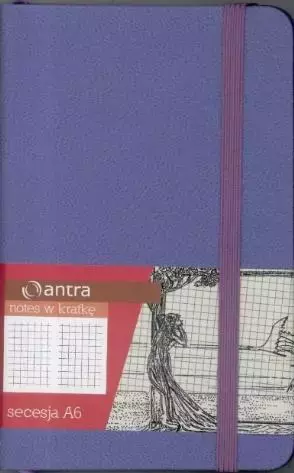 Notes A6 Kratka Secesja Purpura ANTRA - Papiernicze i szkolne