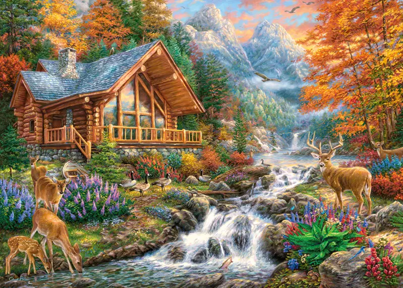 Puzzle 1000 elementów. Alpejski spokój 30400 - Puzzle