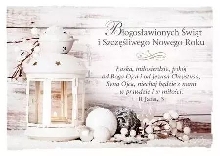Kartka na Boże Narodzenie 3. Łaska, miłosierdzie... - Papiernicze i szkolne