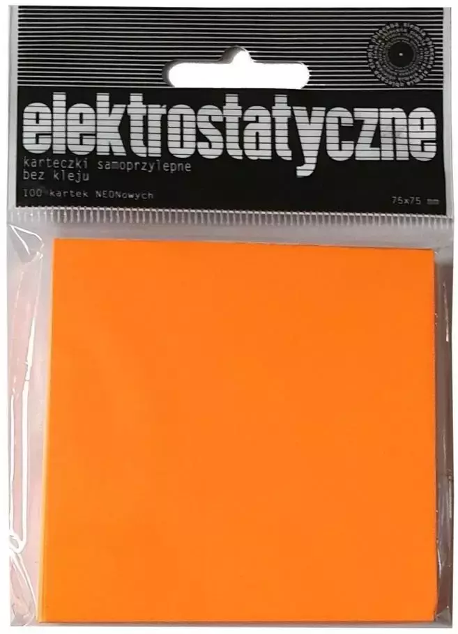 Karteczki elektrostatyczne 75x75mm 100K pomar. - Papiernicze i szkolne