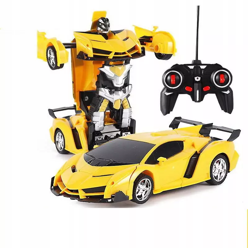 Auto Robot Transformers 2w1 Pilot R/C żółty - Zabawki