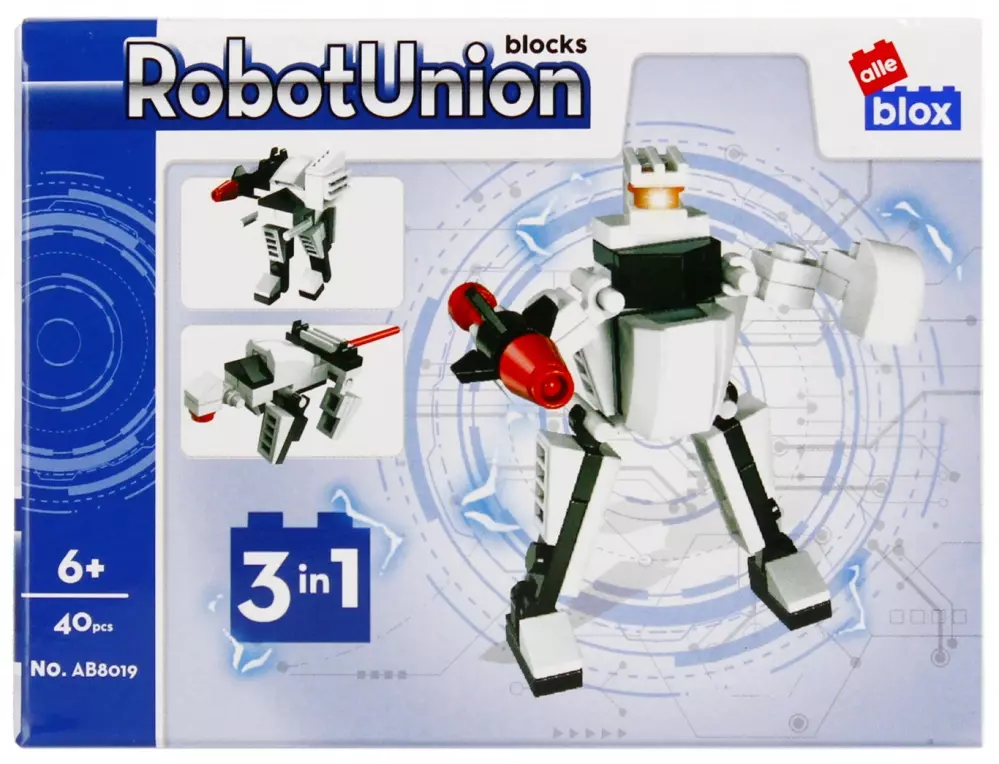 Klocki Konstrukcyjne 40 ElementÓw Robot Alleblox 492892 - Zabawki