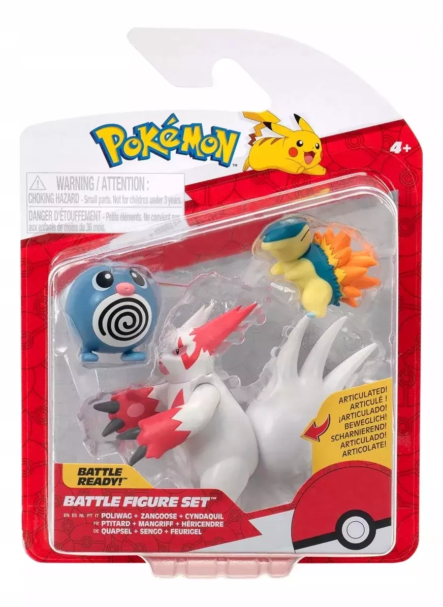 JAS POKEMON FIG 3PK POLI CYNDAQ ZANGOOSE - Zabawki