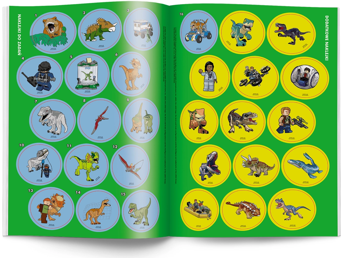 LEGO Jurassic World. Kolorowanka z naklejkami - Książki