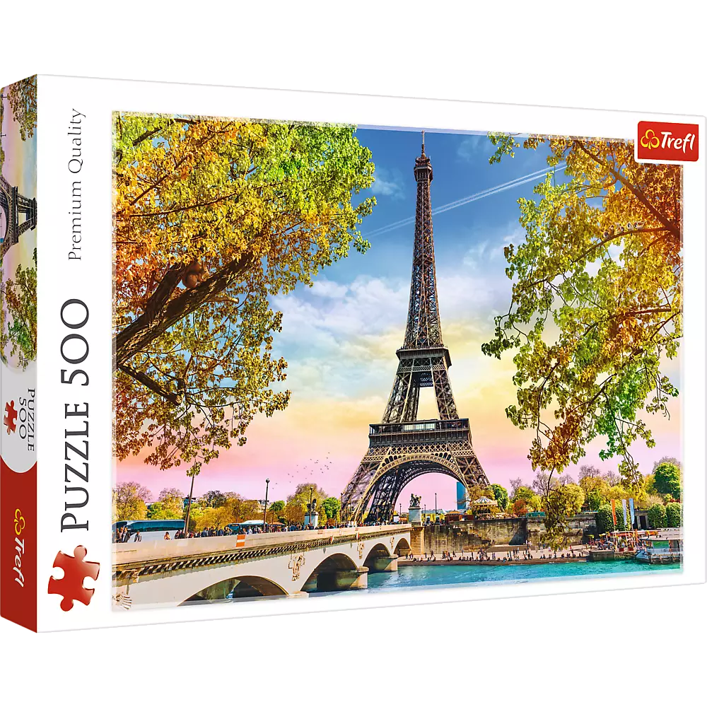Puzzle 500 elementów. Romantyczny Paryż - Puzzle