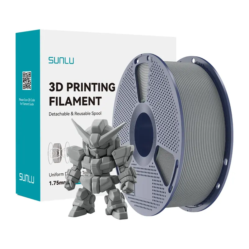 Filament SUNLU PLA+ 2.0 1.75mm 1kg (szary) - Papiernicze i szkolne