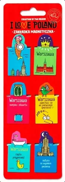 Zakładki magnetyczne ILP Warszawa ILP-ZAK.S-WAR-03 - Papiernicze i szkolne