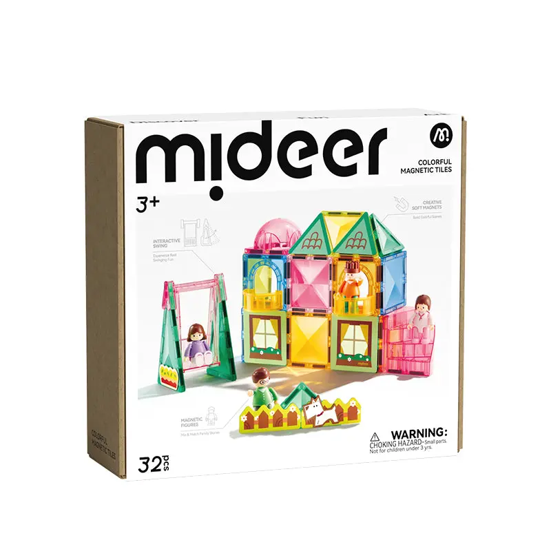 Klocki magnetyczne mideer - Rodzina (32 el.) - Zabawki
