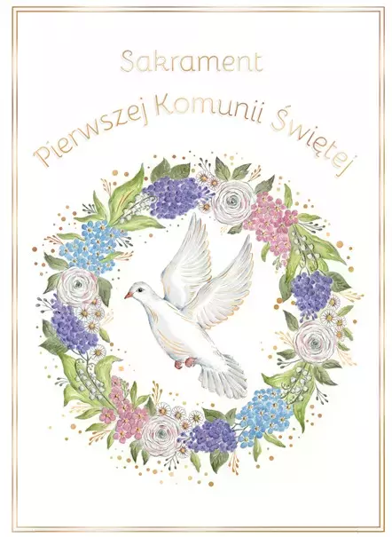 Karnet B6 Komunia Gołąb Majowy - Papiernicze i szkolne