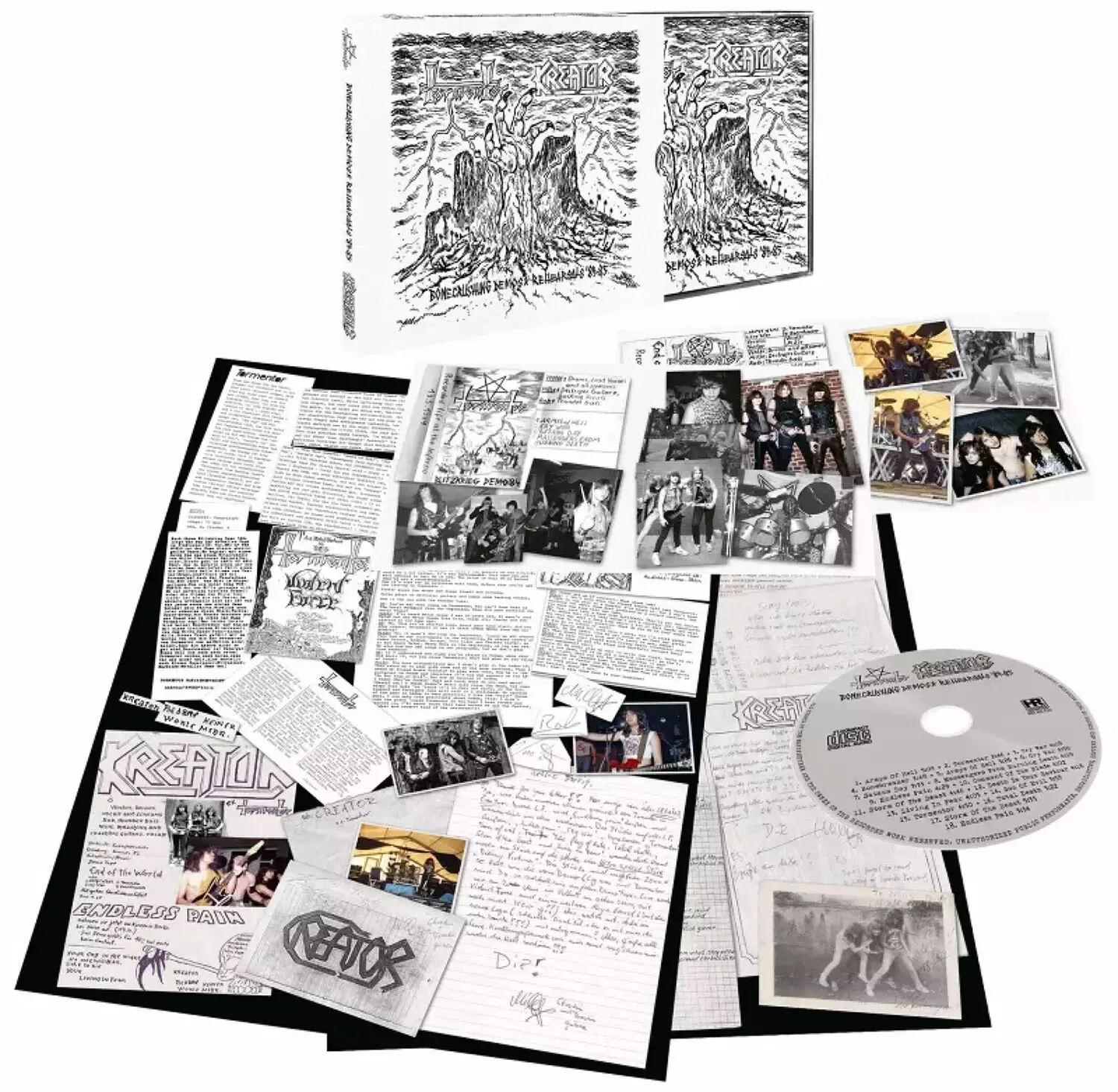 Bonecrushing Demos & Rehearsals 84-85, CD  +  DVD - Muzyka