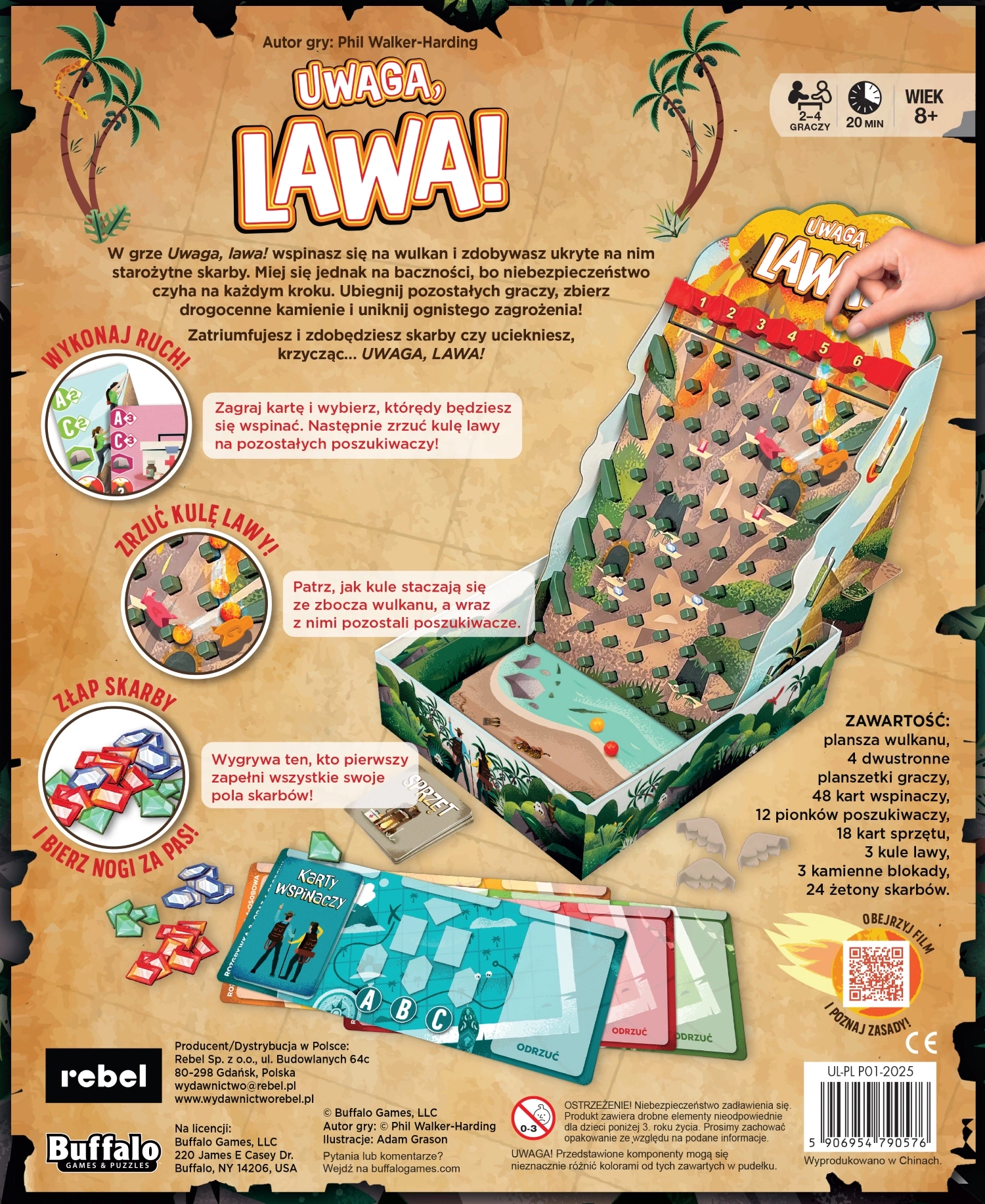 Uwaga, lawa! - Gry