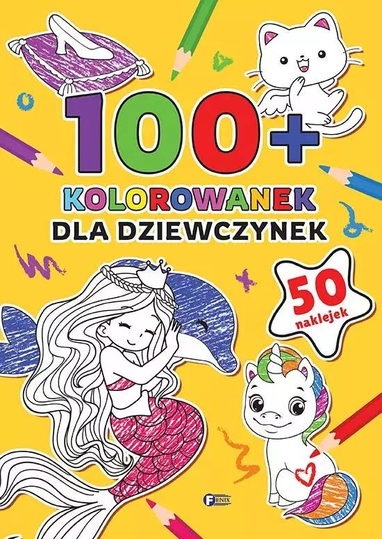 100+ Kolorowanek. Dla dziewczynek - Książki