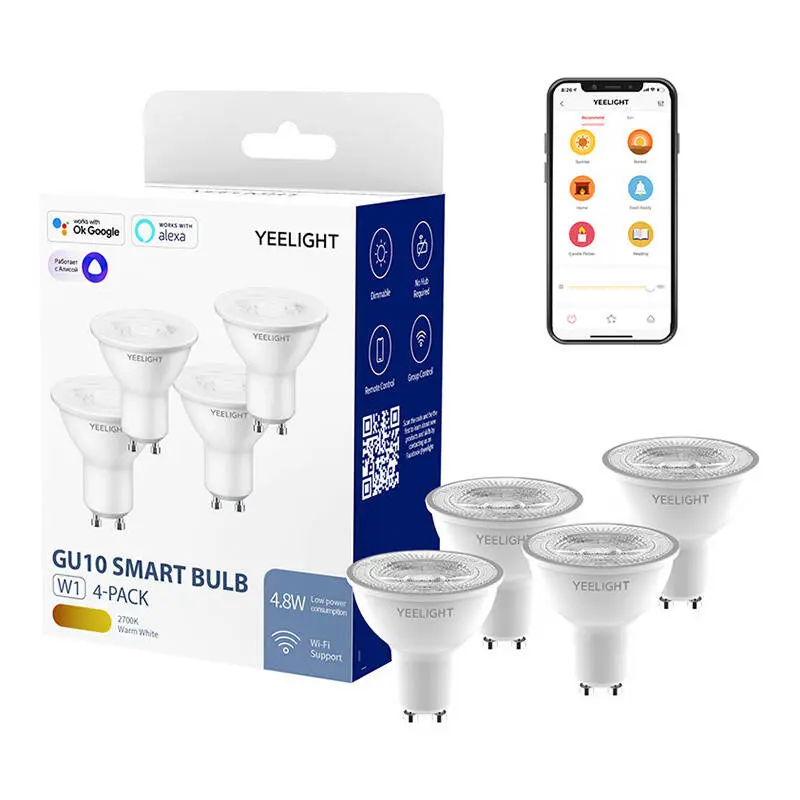 Żarówka smart YEELIGHT W1 GU10 4szt. - Elektronika i akcesoria