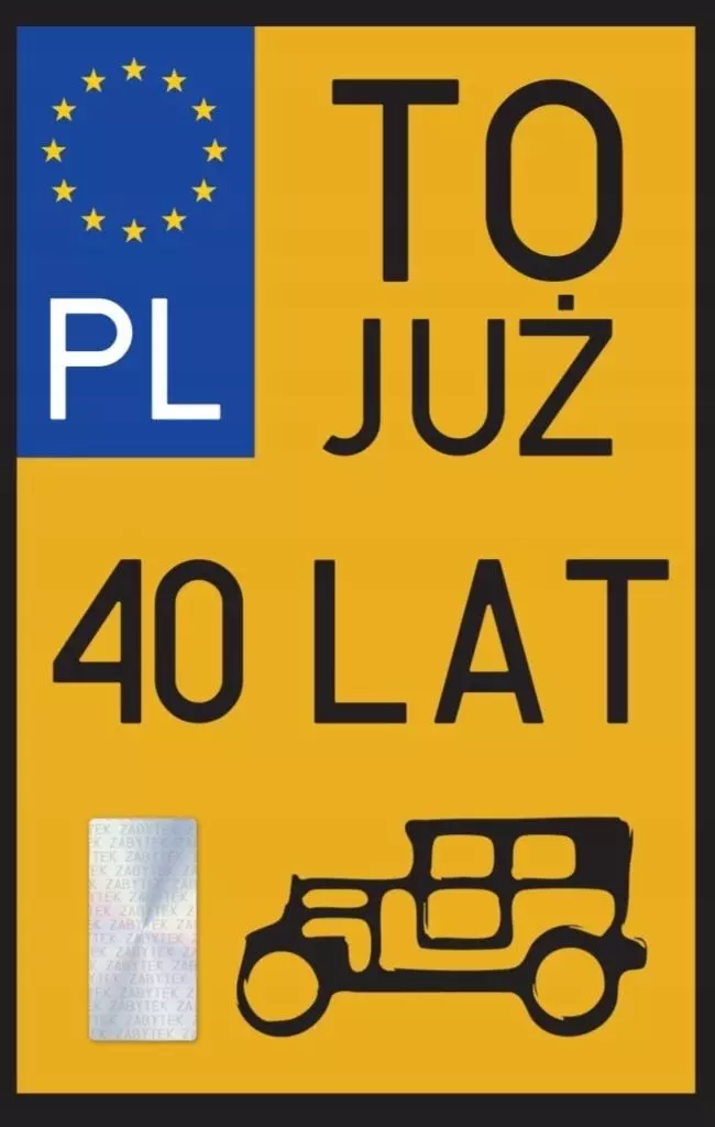Karnet Urodziny 40 Zabytek - Papiernicze i szkolne