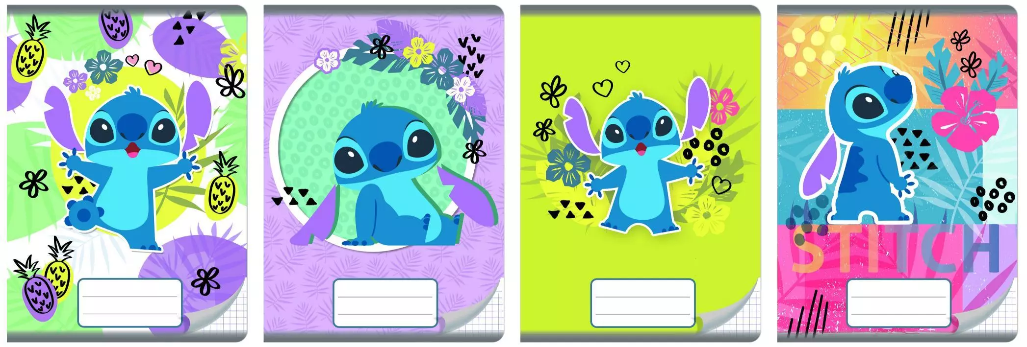 Zeszyt A5 32 kartki w kratkę, Stitch - Papiernicze i szkolne