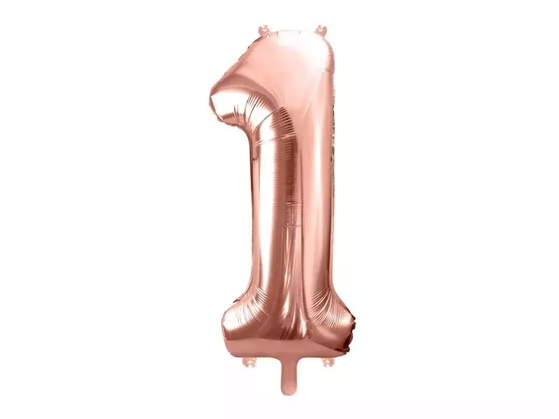Balon foliowy 1 86cm różowe złoto - Papiernicze i szkolne