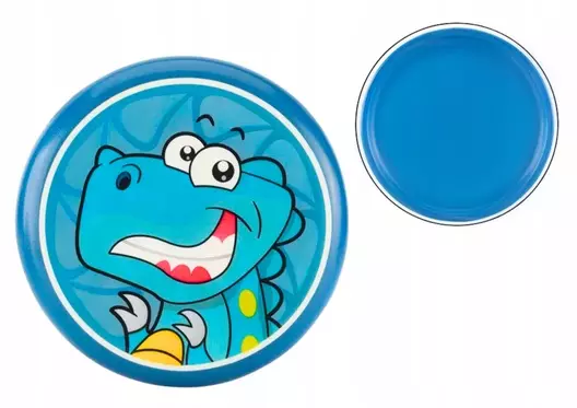 Dysk Latający Frisbee z Dinozaurem Niebieski 20 Cm - Zabawki