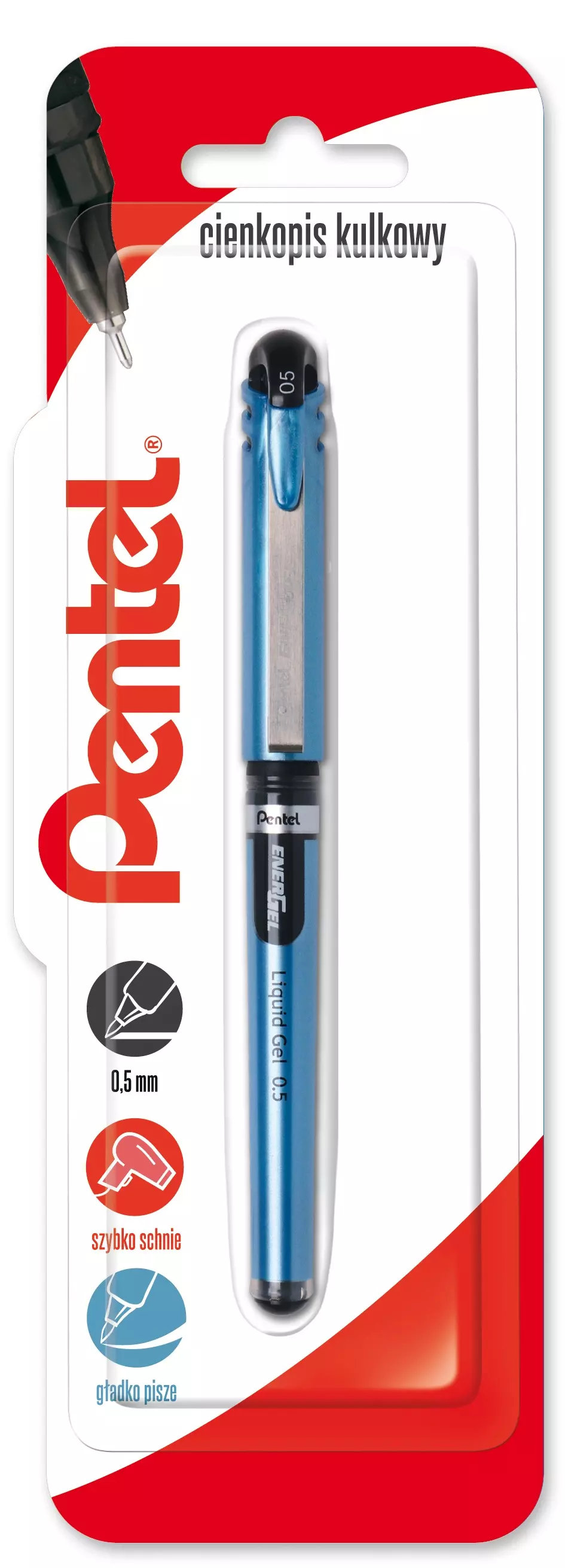Cienkopis kulkowy 0,5 mm EnerGel BLN15 czarny 1 szt. - Papiernicze i szkolne