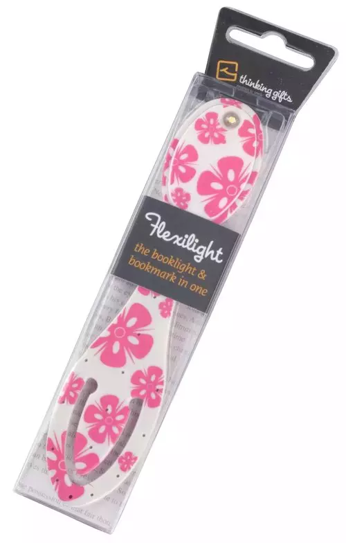 Lampka do książki, kwiaty różowe - Papiernicze i szkolne