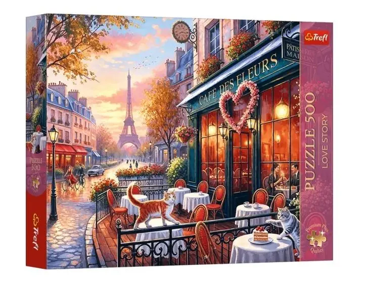 Puzzle 500 elementów. Love Story. Miłość w Paryżu - Puzzle