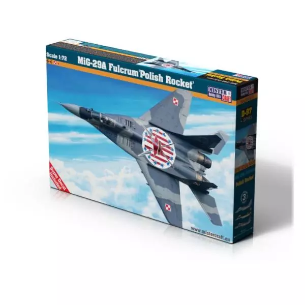 Myśliwiec D97 MiG-29A Fulcrum 'Polish Rocket', 1:72 - Zabawki