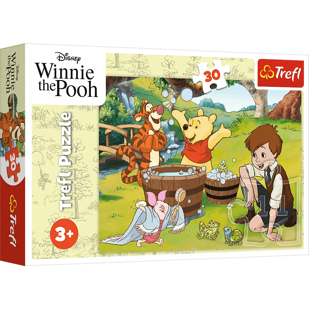 Puzzle 30 elementów. Dzień z Puchatkiem - Puzzle