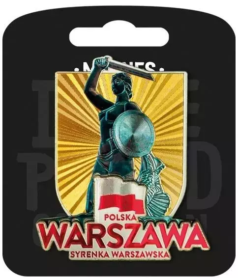 Magnes I love Poland Warszawa ILP-MAG-A-WAR-20 - Papiernicze i szkolne