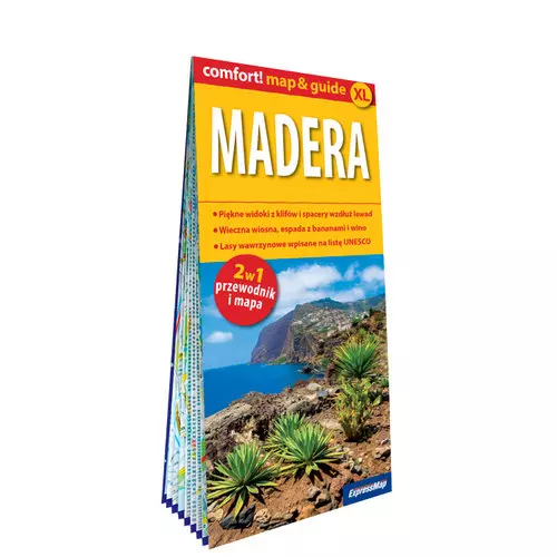 Madera; laminowany map&guide (2w1: przewodnik i mapa) - Książki
