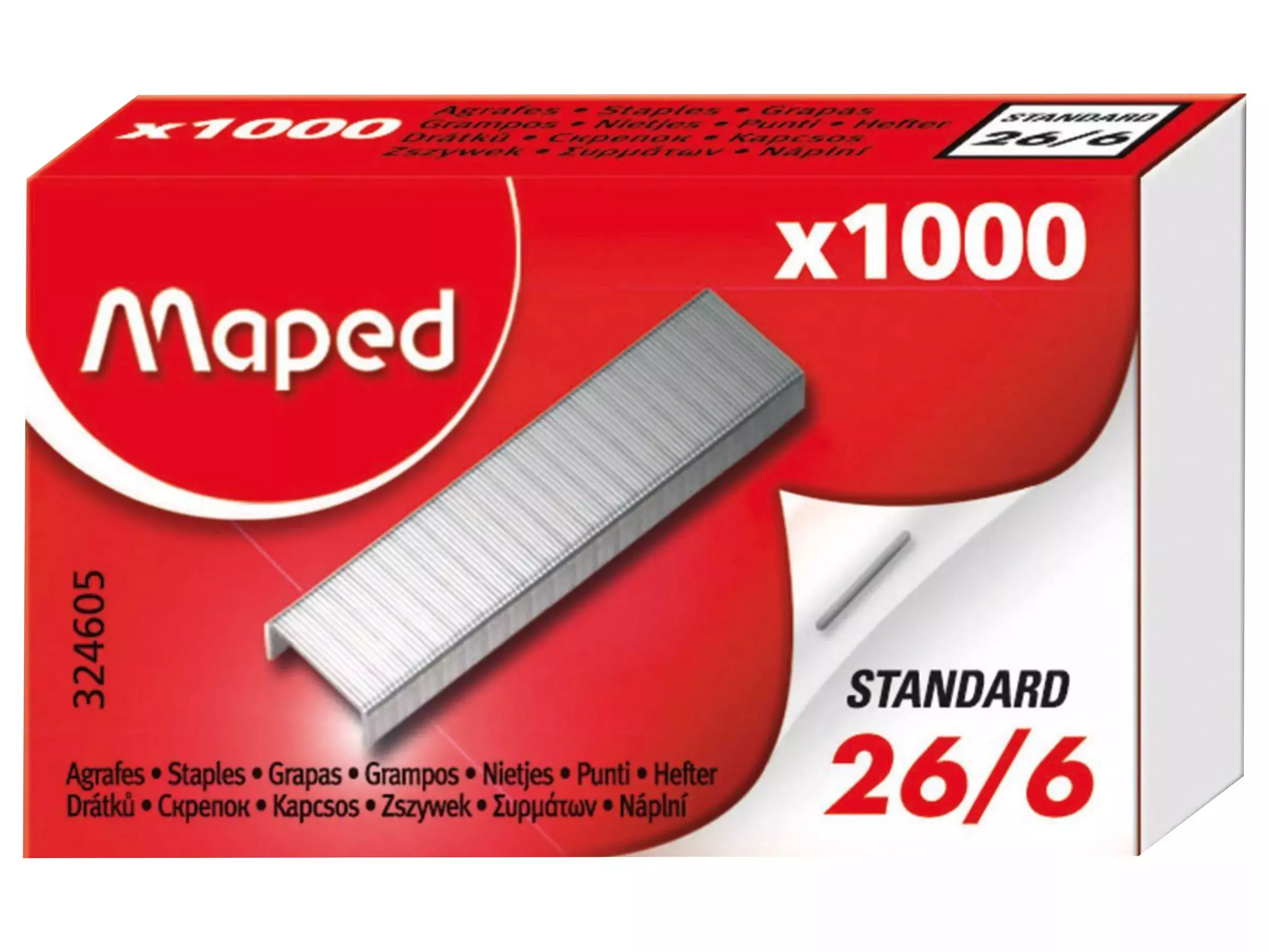 Zszywki 26/6 1000 sztuk - Papiernicze i szkolne