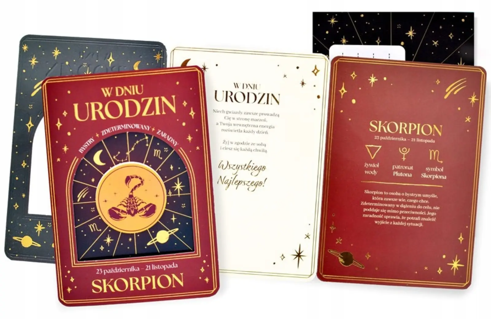 Karnet DK-1448 Urodziny (znaki zodiaku, Skorpion), Passion - Papiernicze i szkolne
