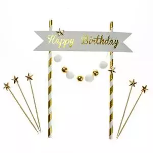 Piker Happy Birthday złoty - Książki