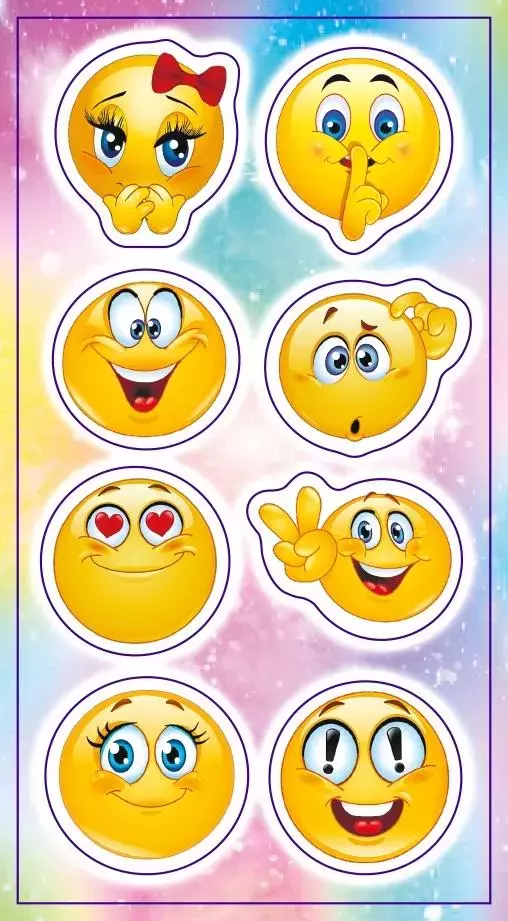 Naklejki. Emotikony - Papiernicze i szkolne