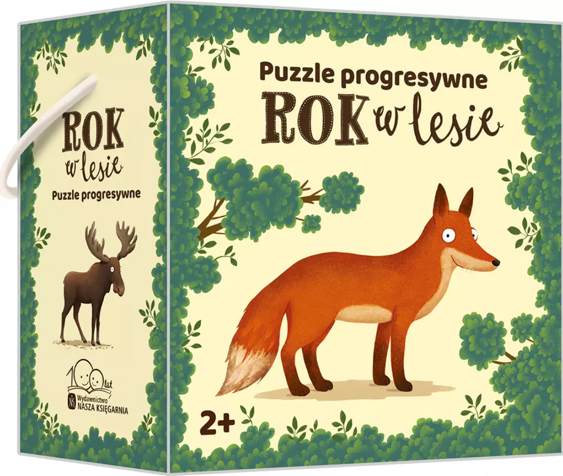 Puzzle progresywne 20 elementów. Rok w lesie - Puzzle