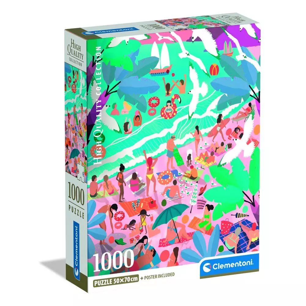 CLE puzzle 1000 Compact Sunday at the Beach 39938 - Zabawki