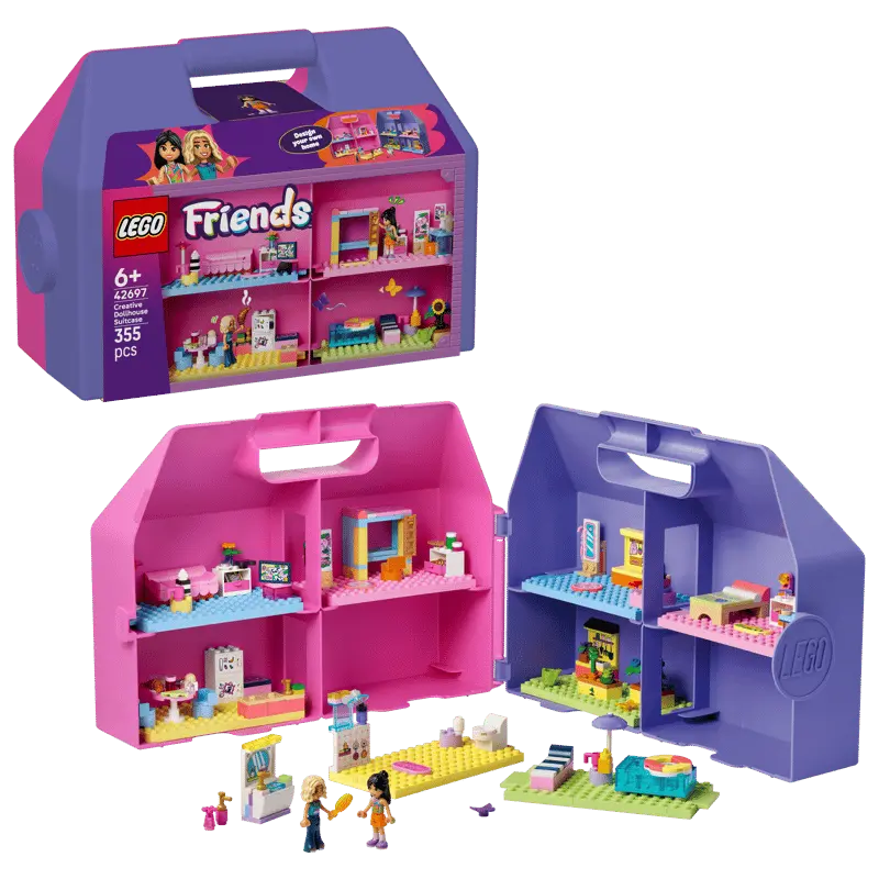 LEGO Friends Kreatywna walizka z domkiem dla lalek 42697 - Zabawki