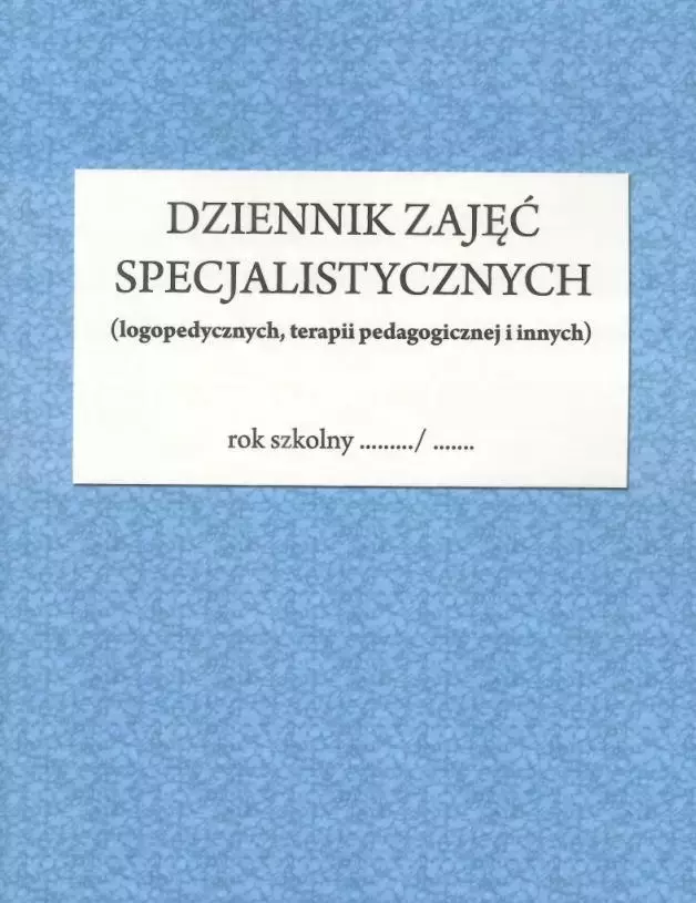 Dziennik zajęć specjalistycznych - Książki