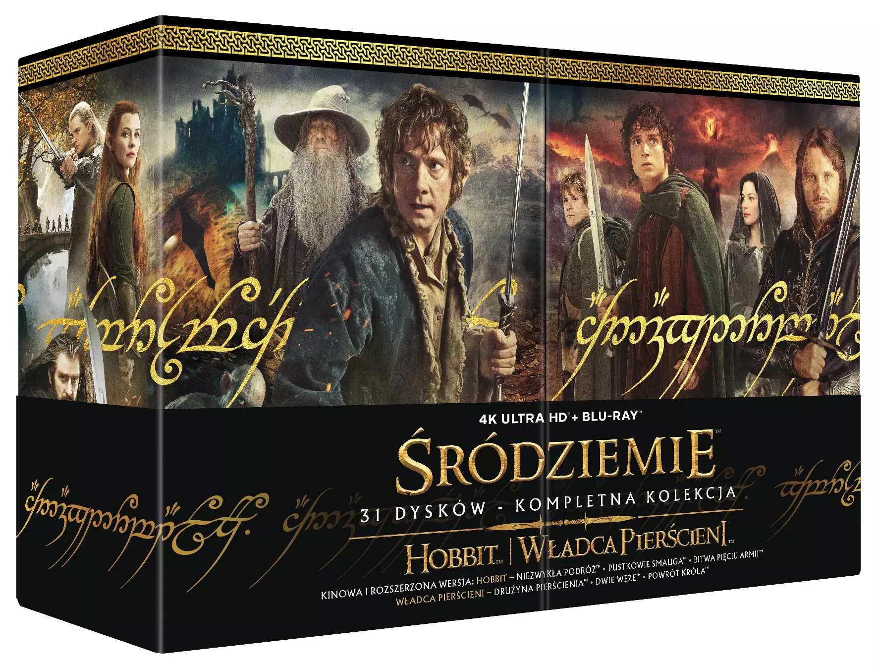 Śródziemie. Kompletna kolekcja, 31 Blu-ray 4K - Filmy