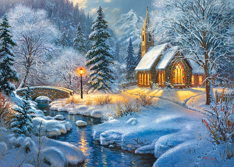 Puzzle 1000 elementów. Pogodna północ 30295 - Puzzle
