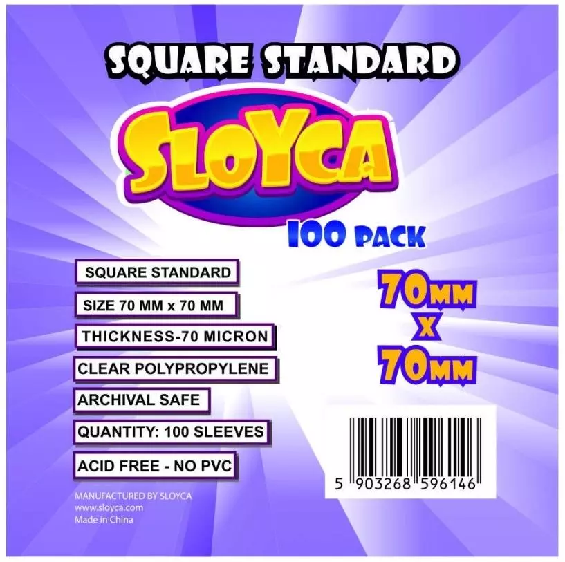 Koszulki Square Standard 70x70mm (100szt) SLOYCA - Gry