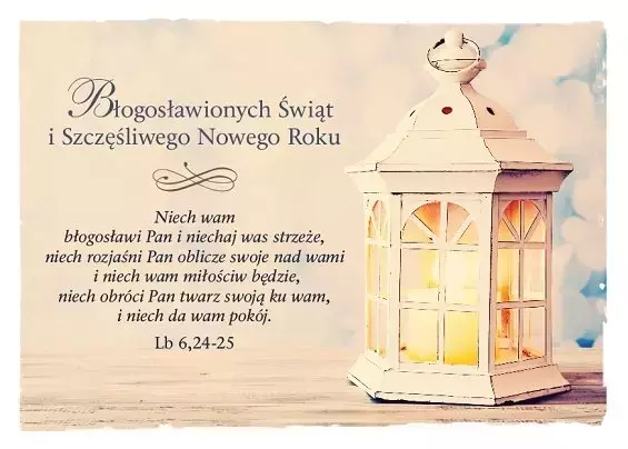 Kartka na Boże Narodzenie. Niech wam błogosławi Pan... - Papiernicze i szkolne